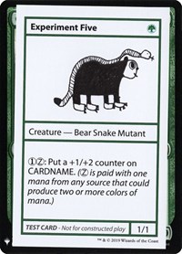 Experiment Five, Mystery Booster: Convention Edition Exclusives