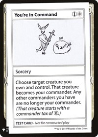 You're In Command, Mystery Booster: Convention Edition Exclusives