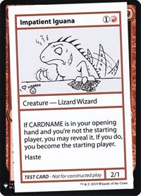 Impatient Iguana, Mystery Booster: Convention Edition Exclusives
