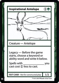 Inspirational Antelope, Mystery Booster: Convention Edition Exclusives
