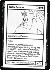 Witty Demon, Mystery Booster: Convention Edition Exclusives
