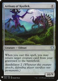 Artisan of Kozilek, The List Reprints