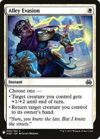 Alley Evasion, The List Reprints