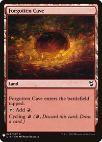 Forgotten Cave (C18), The List Reprints