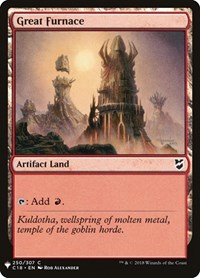 Great Furnace (C18), The List Reprints