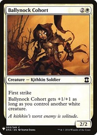 Ballynock Cohort, The List Reprints