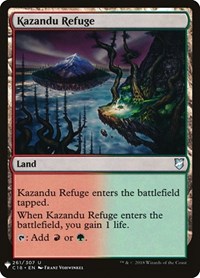 Kazandu Refuge, The List Reprints