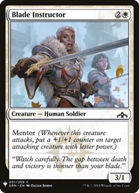 Blade Instructor, The List Reprints