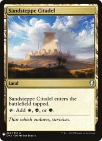 Sandsteppe Citadel (CM2), The List Reprints