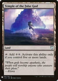 Temple of the False God (C18), The List Reprints