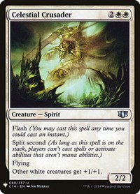 Celestial Crusader, The List Reprints