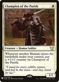Champion of the Parish, The List Reprints
