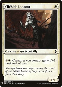 Cliffside Lookout, The List Reprints