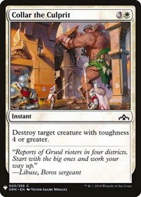 Collar the Culprit, The List Reprints