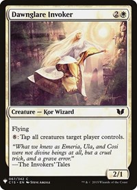 Dawnglare Invoker, The List Reprints