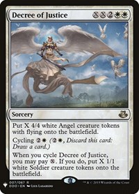 Decree of Justice, The List Reprints