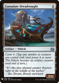 Consulate Dreadnought, The List Reprints