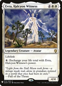 Evra, Halcyon Witness, The List Reprints