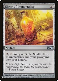 Elixir of Immortality, The List Reprints