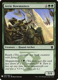 Aerie Bowmasters, The List Reprints