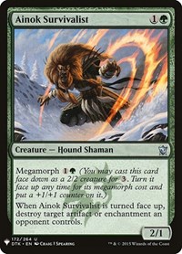 Ainok Survivalist, The List Reprints