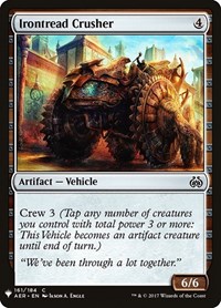 Irontread Crusher, The List Reprints