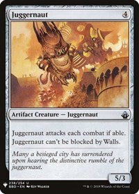 Juggernaut, The List Reprints