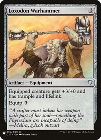 Loxodon Warhammer, The List Reprints