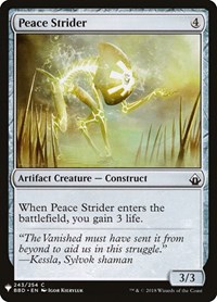 Peace Strider, The List Reprints