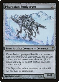 Phyrexian Soulgorger, The List Reprints