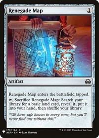 Renegade Map, The List Reprints