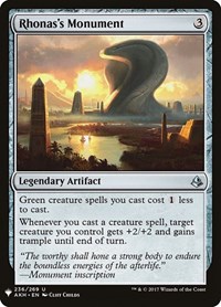 Rhonas's Monument, The List Reprints
