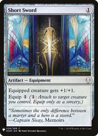 Short Sword, The List Reprints