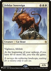 Felidar Sovereign, The List Reprints