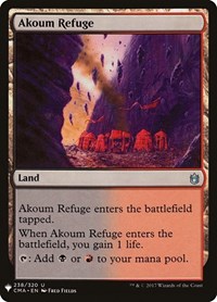 Akoum Refuge, The List Reprints