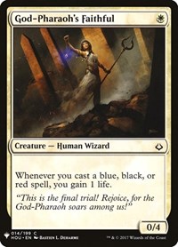 God-Pharaoh's Faithful, The List Reprints