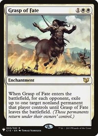 Grasp of Fate, The List Reprints
