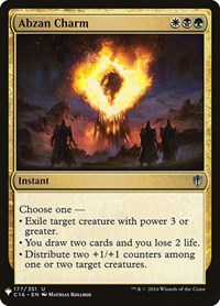 Abzan Charm, The List Reprints