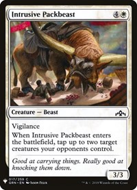 Intrusive Packbeast, The List Reprints