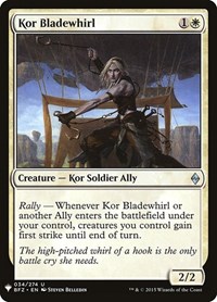 Kor Bladewhirl, The List Reprints