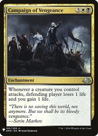Campaign of Vengeance, The List Reprints