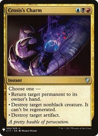 Crosis's Charm, The List Reprints