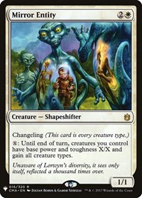 Mirror Entity (CMA), The List Reprints