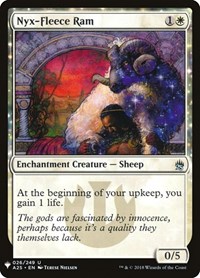 Nyx-Fleece Ram, The List Reprints