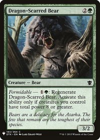 Dragon-Scarred Bear, The List Reprints