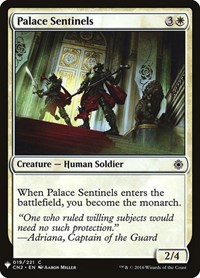 Palace Sentinels, The List Reprints