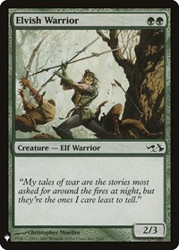 Elvish Warrior, The List Reprints