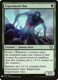 Experiment One, The List Reprints