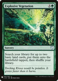 Explosive Vegetation, The List Reprints