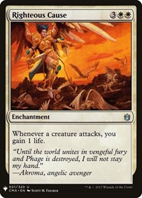 Righteous Cause, The List Reprints